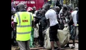 Nigeria : images du crash à Lagos