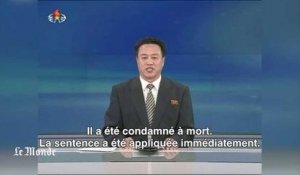 La télévision nord-coréenne annonce l'exécution de l'oncle de Kim Jong-un