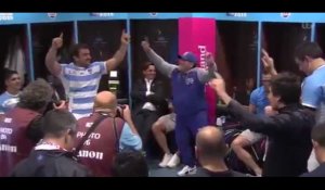 Quand Maradona célèbre la victoire de l'équipe de rugby d'Argentine