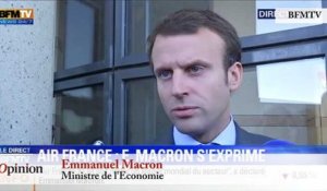 TextO' : Air France / Emmanuel Macron : «J'appelle l'ensemble des partenaires sociaux, et en particulier les pilotes, à prendre leurs responsabilités.»