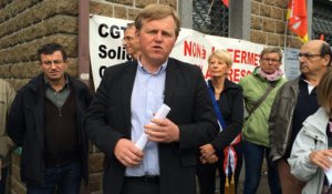 Manifestation contre la fermeture de la Trésorerie