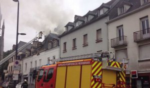Incendie dans un bâtiment classé 