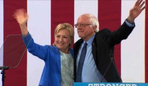 USA/présidentielle:Sanders scelle sa réconciliation avec Clinton
