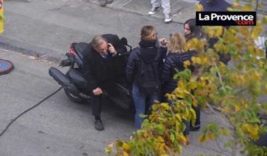 Gérard Depardieu en tournage à Marseille