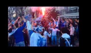 OM-PSG : les supporters marseillais mettent l'ambiance aux abords du stade