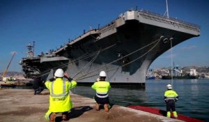 Visite guidée de "USS George W. Bush" en escale à Marseille