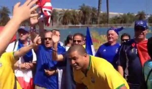 Mondial 2014 : les supporters français chantent la Marseillaise au Brésil