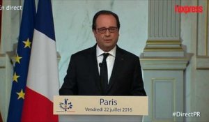 Lutte face à Daech: Hollande annonce le déploiement de "moyens d'artillerie"
