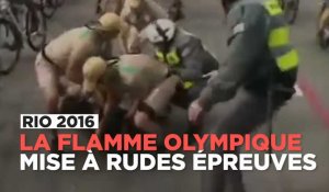 Chutes, accidents... la flamme olympique mise à rudes épreuves