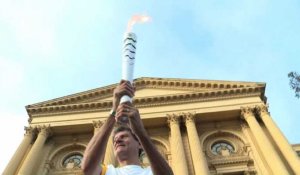 La torche olympique est arrivée à Sao Paulo