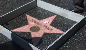 Un mur de contestation autour de l'étoile de Donald Trump à Hollywood