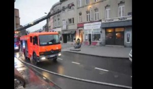 La Louvière: incendie place communale au "P'tit chez soi"