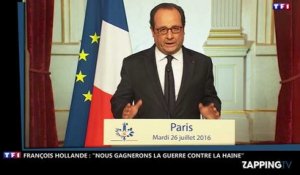 Prêtre égorgé : François Hollande affirme que la France va gagner la guerre contre Daesh  (Vidéo)