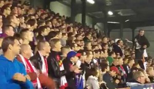 Mouscron: ambiance au coeur du match RMP-La Louvière Centre