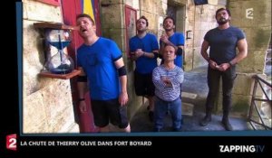 Fort Boyard : Thierry Olive tombe lors d'une épreuve et perd son pantalon (Vidéo)