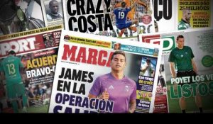 James Rodriguez entre Chelsea et Arsenal, Diego Costa fait polémique