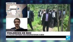 RD Congo : la police use de gaz lacrymogènes pour réprimer une manifestation à Béni