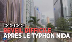Hong Kong frappée par le typhon Nida