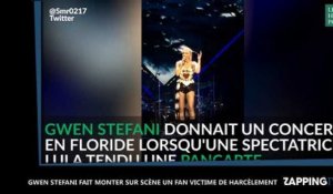 Gwen Stefani : En plein concert, elle invite un fan victime de harcèlement sur scène (Vidéo)