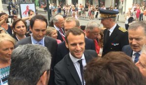 Déplacement d'Emmanuel Macron