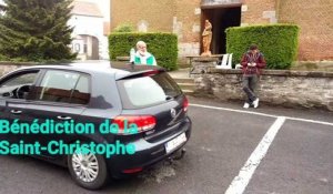 Saint-Christophe : des centaines de voitures bénies au Haut-du-Tôt