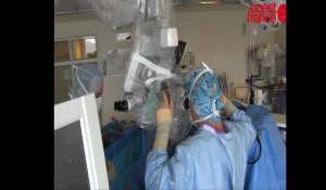 CHU de Rennes. Le neurochirurgien retire un gros kyste en forme de perle au coeur du cerveau de sa patiente.