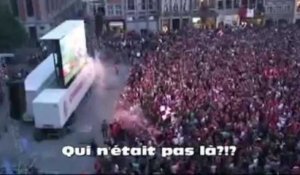 Standard Genk :  Il faisait rouge de monde place Saint Lambert à Liège