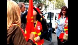 Les ''tatas'' des écoles de Marseille manifestent