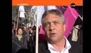 La Poste et les enseignants manifestent à Marseille