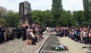 Commémoration au camp d'Auschwitz-Birkenau