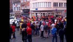 Mouscron: ambiance dans le centre-ville après la victoire de la Belgique contre l'Algérie (4)