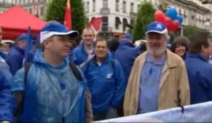 Un millier de manifestants à Bruxelles pour la journée d'action du secteur public