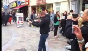 Flash-mob au centre de Verviers