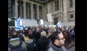 Manifestation pro-Israel Place Poelaert