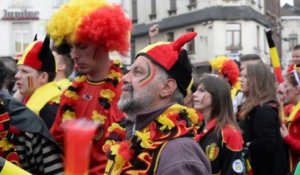 Charleroi. Supporters des Diables Rouges