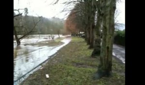 Inondation au Pont de Méry (Ourthe)