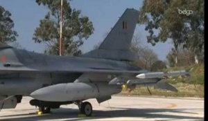 Première attaque au sol pour les F-16 belges