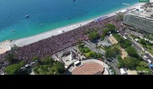 La minute de silence sur la Promenade des Anglais filmée par un drone