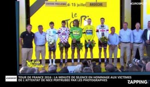 Attentat de Nice - Tour de France 2016 : La minute de silence perturbée par les photographes (Vidéo)