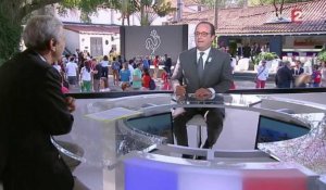 JO 2016 : François Hollande interviewé par Daniel Bilalian à Rio