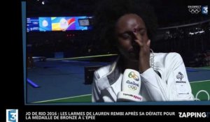 JO de Rio 2016 : Les larmes de Lauren Rembi après sa défaite pour la médaille de bronze à l'épée