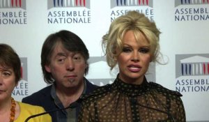 Pamela Anderson à l'Assemblée nationale