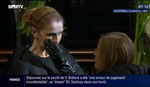Céline Dion très émue aux obsèques de René Angélil