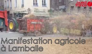 Les esprits s'échauffent à Lamballe entre agriculteurs et gendarmes