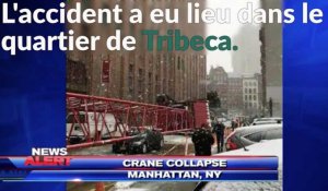 Une grue géante s'écrase dans les rues de New-York
