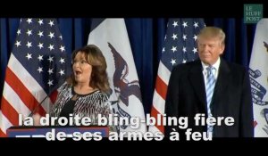 Sarah Palin déchaînée au meeting de Donald Trump 