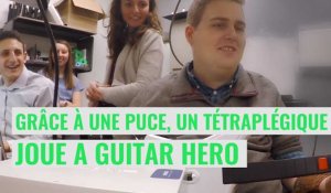 Grâce à une puce dans le cerveau, un tétraplégique joue à Guitar Hero