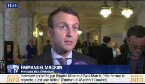 "C'est une bêtise" Emmanuel Macron regrette l'interview de sa femme dans Paris Match