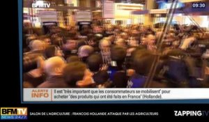 Salon de l'agriculture : François Hollande violemment pris à partie par les agriculteurs (Vidéo)