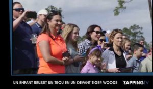 Un enfant réussit un trou en un devant Tiger Woods (vidéo)